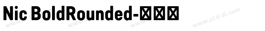 Nic BoldRounded字体转换